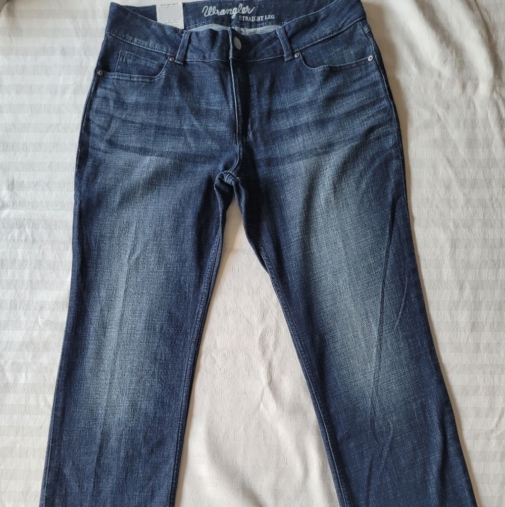 Wrangler Women's Dark Blue Straight Leg Jeans